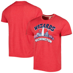 Red Washington Wizards Homage Unisex Hometown Hyper Local Tri-Blend T-Shirt | NBA