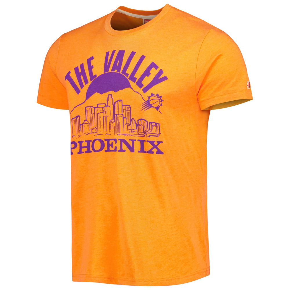 Orange Phoenix Suns Homage Unisex Hometown Hyper Local Tri-Blend T-Shirt | NBA