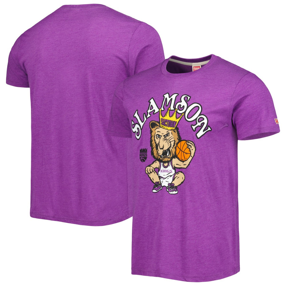 Purple Sacramento Kings Homage Unisex Team Mascot Tri-Blend T-Shirt | NBA