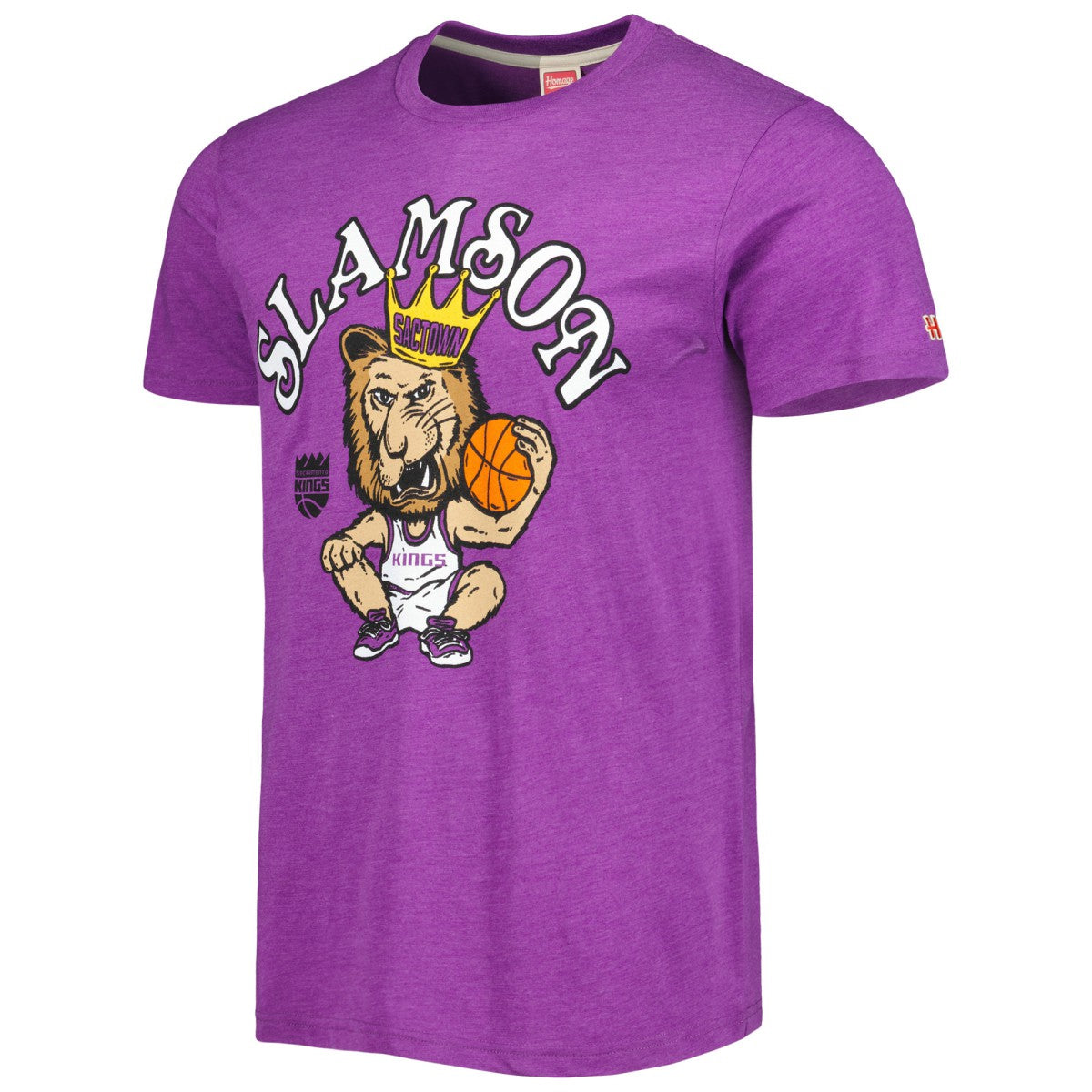 Purple Sacramento Kings Homage Unisex Team Mascot Tri-Blend T-Shirt | NBA