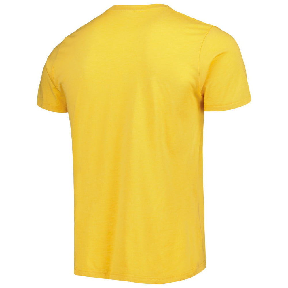 Gold Utah Jazz Homage Unisex Team Mascot Tri-Blend T-Shirt | NBA
