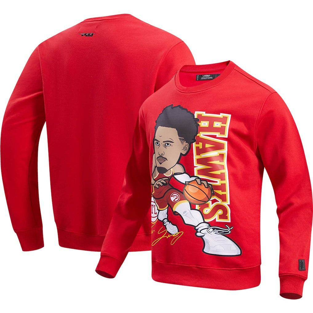 Red Trae Young Atlanta Hawks Pro Standard Avatar Pullover Sweatshirt | NBA