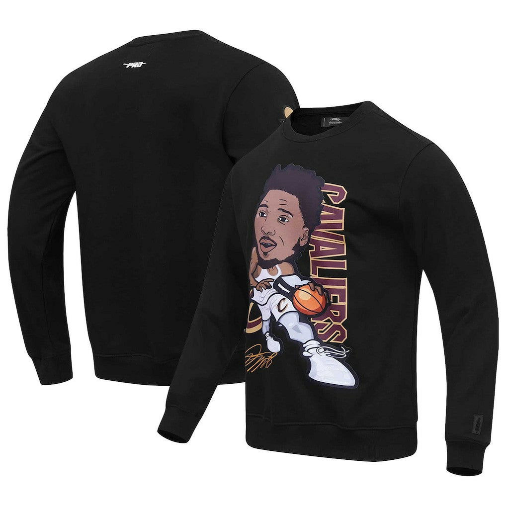 Black Donovan Mitchell Cleveland Cavaliers Pro Standard Avatar Pullover Sweatshirt sale | NBA