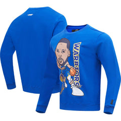 Royal Stephen Curry Golden State Warriors Pro Standard Avatar Pullover Sweatshirt sale | NBA