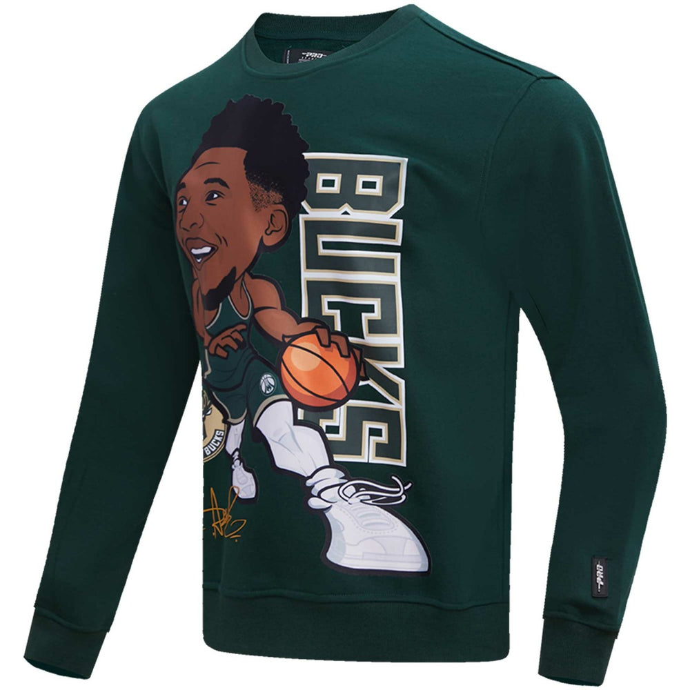 Hunter Green Giannis Antetokounmpo Milwaukee Bucks Pro Standard Avatar Pullover Sweatshirt | NBA
