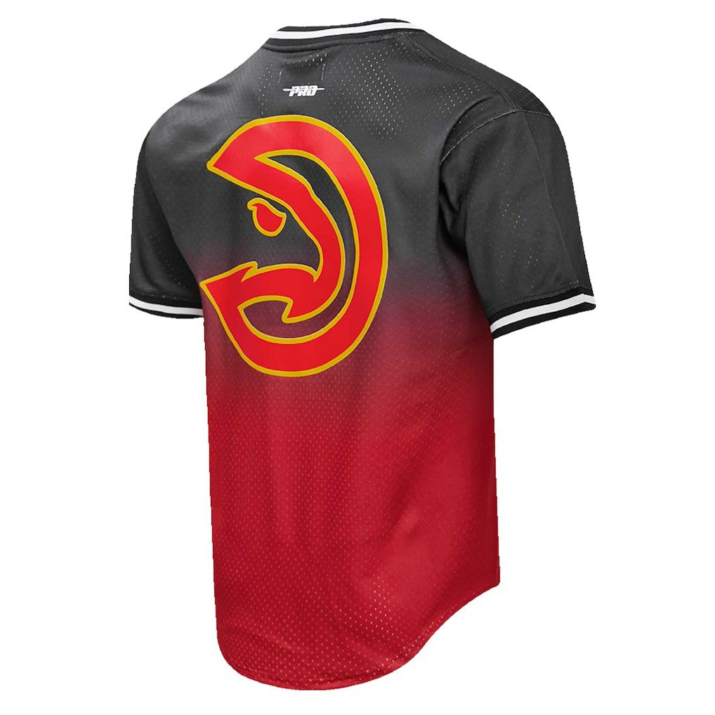 Black/Red Trae Young Atlanta Hawks Post Ombre Name & Number T-Shirt | NBA