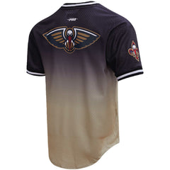Black/Gold Zion Williamson New Orleans Pelicans Post Ombre Name & Number T-Shirt | NBA