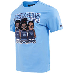 Light Blue Jaren Jackson Jr., Ja Morant, Desmond Bane Memphis Grizzlies Pro Standard Multi Lineup T-Shirt | NBA