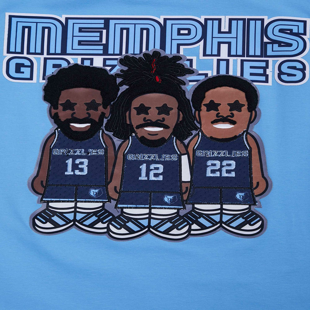 Light Blue Jaren Jackson Jr., Ja Morant, Desmond Bane Memphis Grizzlies Pro Standard Multi Lineup T-Shirt | NBA