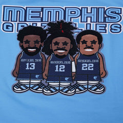 Light Blue Jaren Jackson Jr., Ja Morant, Desmond Bane Memphis Grizzlies Pro Standard Multi Lineup T-Shirt | NBA