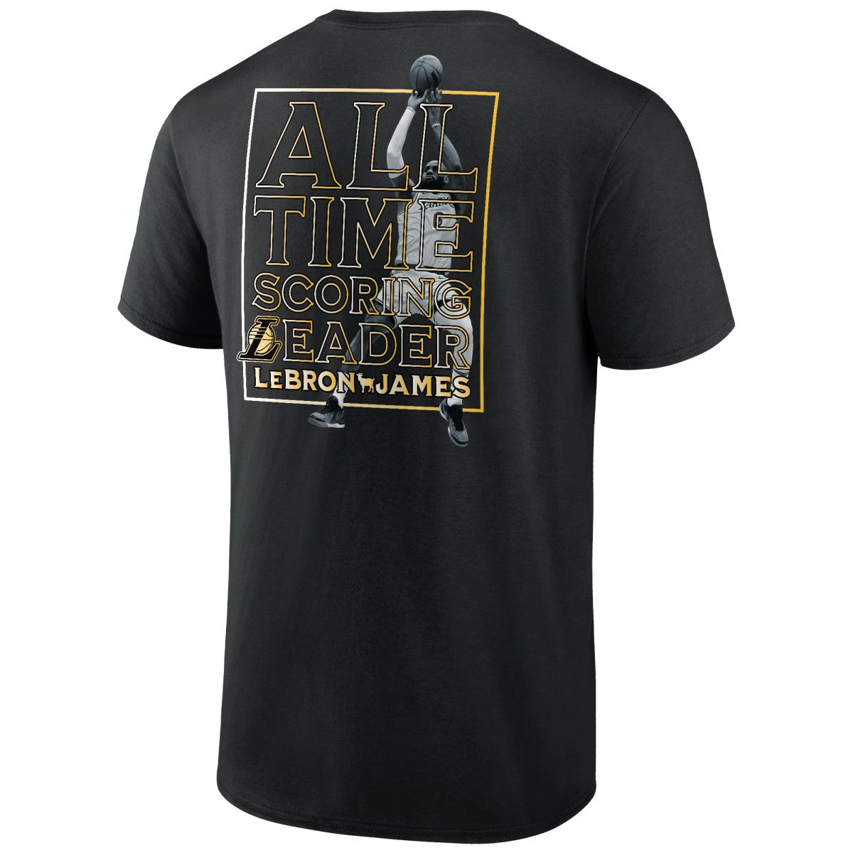 NBA All-Time Scoring Record T-Shirt - Black LeBron James Los Angeles Lakers | NBA