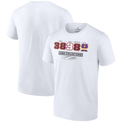 White LeBron James NBA All-Time Scoring Record Split Points T-Shirt | NBA