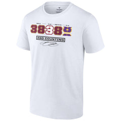 White LeBron James NBA All-Time Scoring Record Split Points T-Shirt | NBA