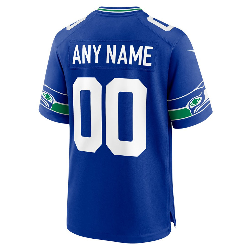 Seattle Seahawks Throwback Custom Jersey | NFL Outlet