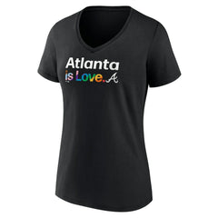 Atlanta Braves Women's City Pride V-Neck T-Shirt - MLB T-shirts