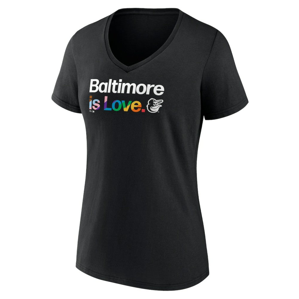 Baltimore Orioles Women's City Pride V-Neck T-Shirt - MLB T-shirts
