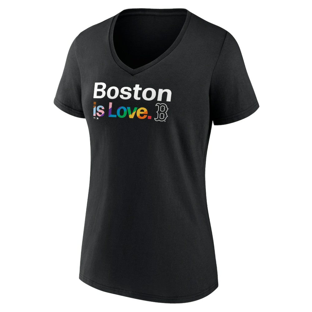 Boston Red Sox Women's City Pride V-Neck T-Shirt - MLB T-shirts