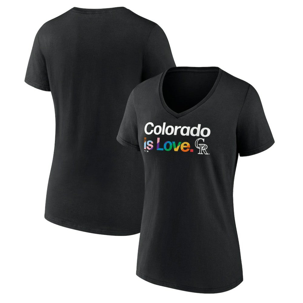 Colorado Rockies Women's City Pride V-Neck T-Shirt - MLB T-shirts