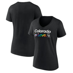 Colorado Rockies Women's City Pride V-Neck T-Shirt - MLB T-shirts