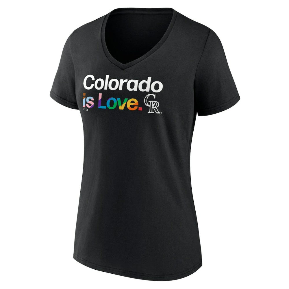 Colorado Rockies Women's City Pride V-Neck T-Shirt - MLB T-shirts