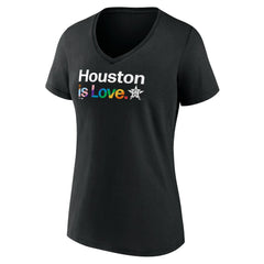 Houston Astros Women's City Pride V-Neck T-Shirt - MLB T-shirts