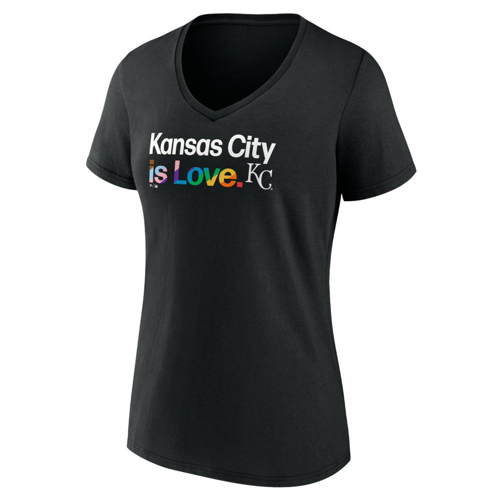 Kansas City Royals Women's City Pride V-Neck T-Shirt - MLB T-shirts