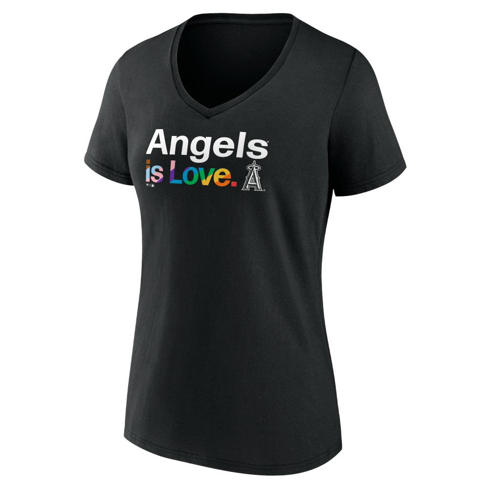 Los Angeles Angels Women's City Pride V-Neck T-Shirt - MLB T-shirts