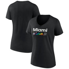 Miami Marlins Women's City Pride V-Neck T-Shirt - MLB T-shirts