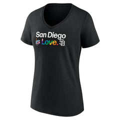 San Diego Padres Women's City Pride V-Neck T-Shirt - MLB T-shirts