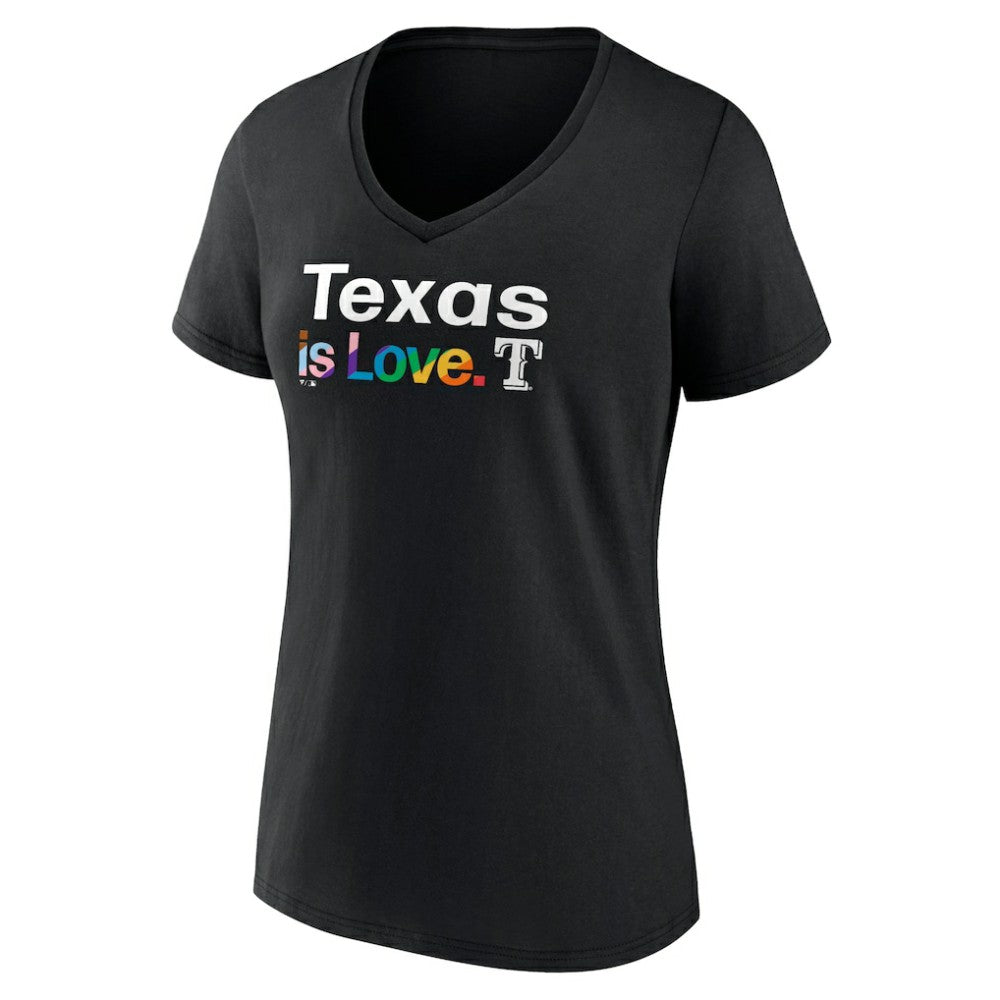 Texas Rangers Women's City Pride V-Neck T-Shirt - MLB T-shirts