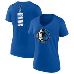 Royal Kyrie Irving Dallas Mavericks Women's Playmaker Name & Number V-Neck T-Shirt sale | NBA