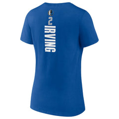 Royal Kyrie Irving Dallas Mavericks Women's Playmaker Name & Number V-Neck T-Shirt sale | NBA