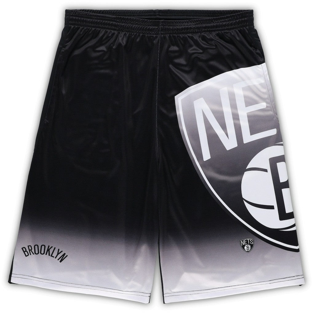 Black Brooklyn Nets Big & Tall Graphic Shorts | NBA
