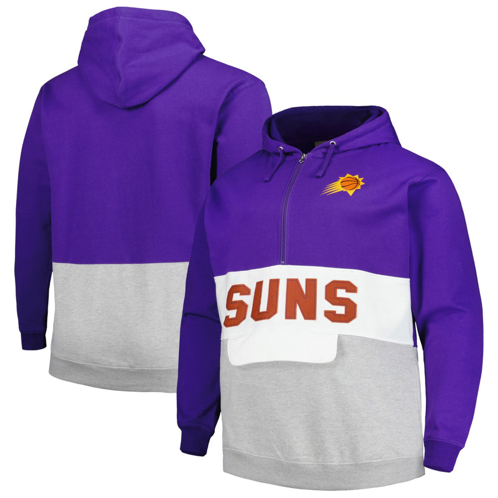 Purple Phoenix Suns Big & Tall Anorak Half-Zip Hoodie | NBA