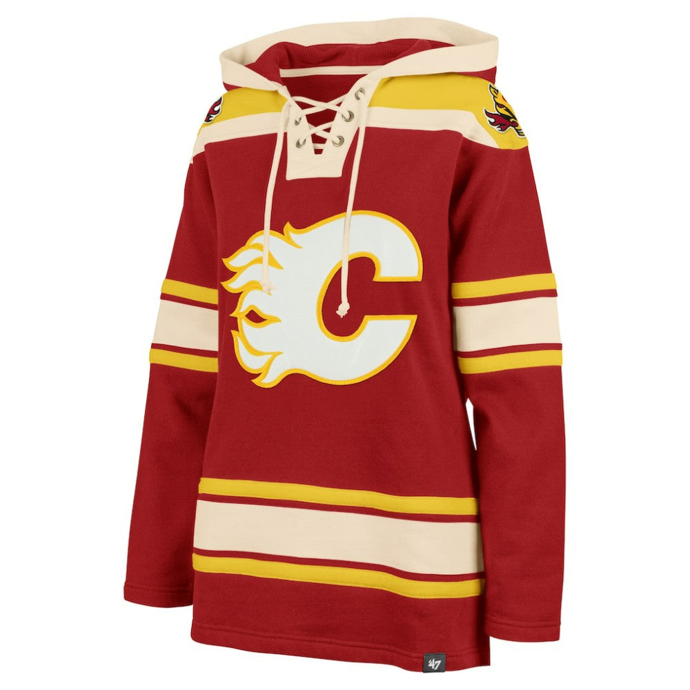 Calgary Flames '47 Women's Superior Lacer Pullover Hoodie -  NHL Hoodies