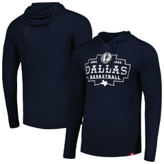 Navy Dallas Mavericks Sportiqe Unisex Rowan Tri-Blend Long Sleeve Hoodie T-Shirt sale | NBA