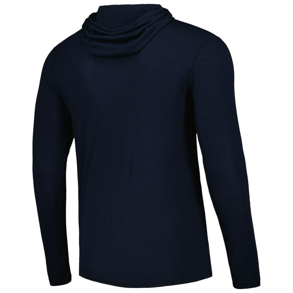 Navy Dallas Mavericks Sportiqe Unisex Rowan Tri-Blend Long Sleeve Hoodie T-Shirt sale | NBA