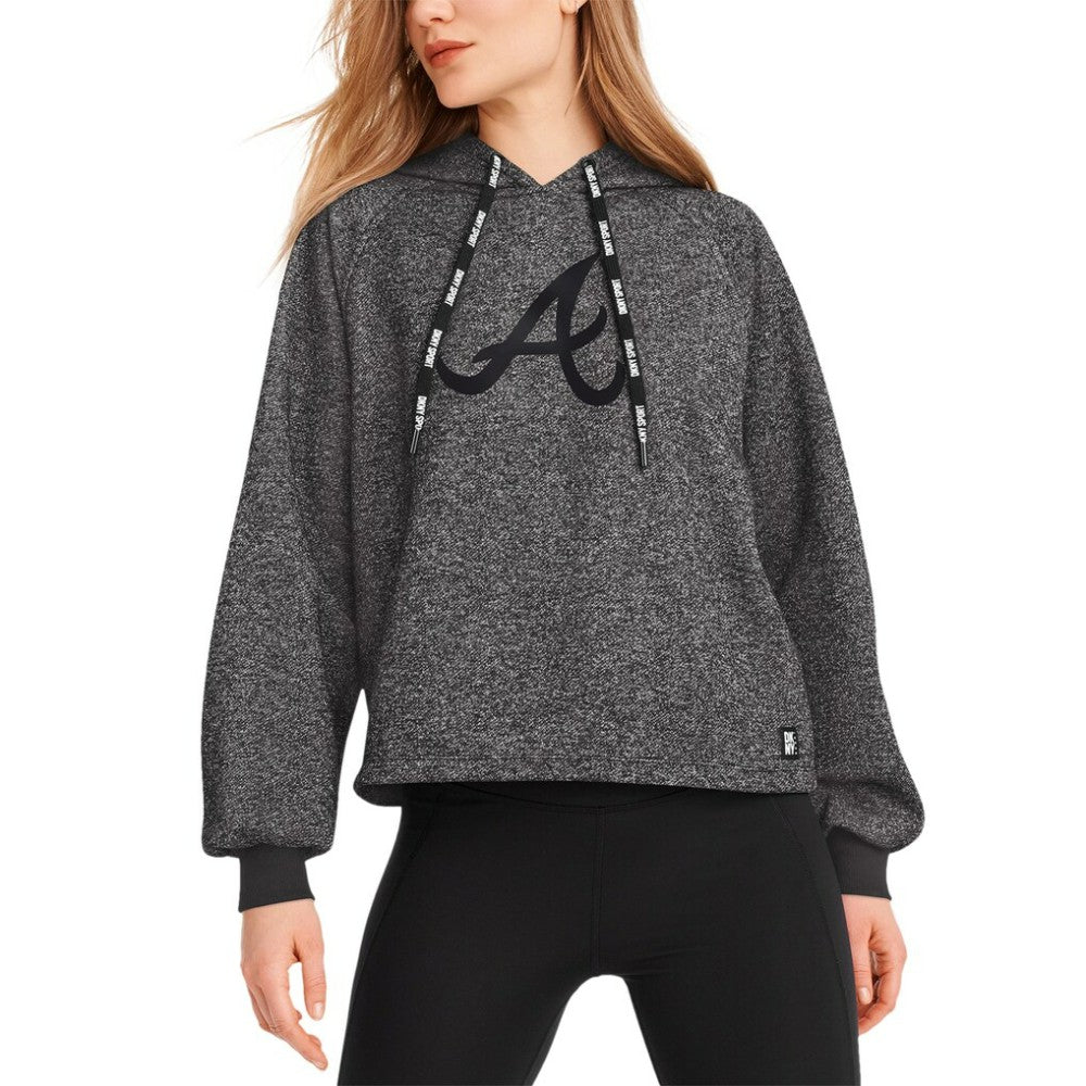 Atlanta Braves DKNY Sport Women's Debbie Dolman Raglan Pullover Hoodie - MLB Hoodies
