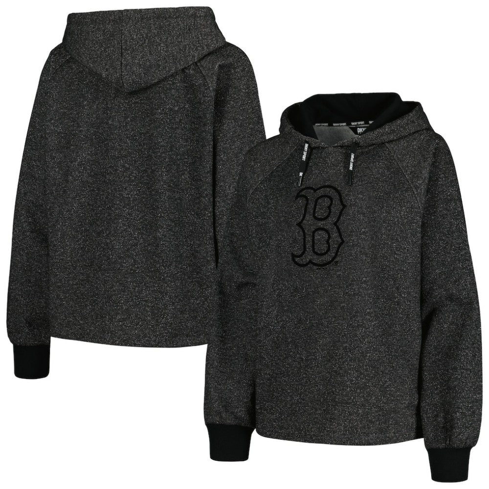 Boston Red Sox DKNY Sport Women's Debbie Dolman Raglan Pullover Hoodie - MLB Hoodies