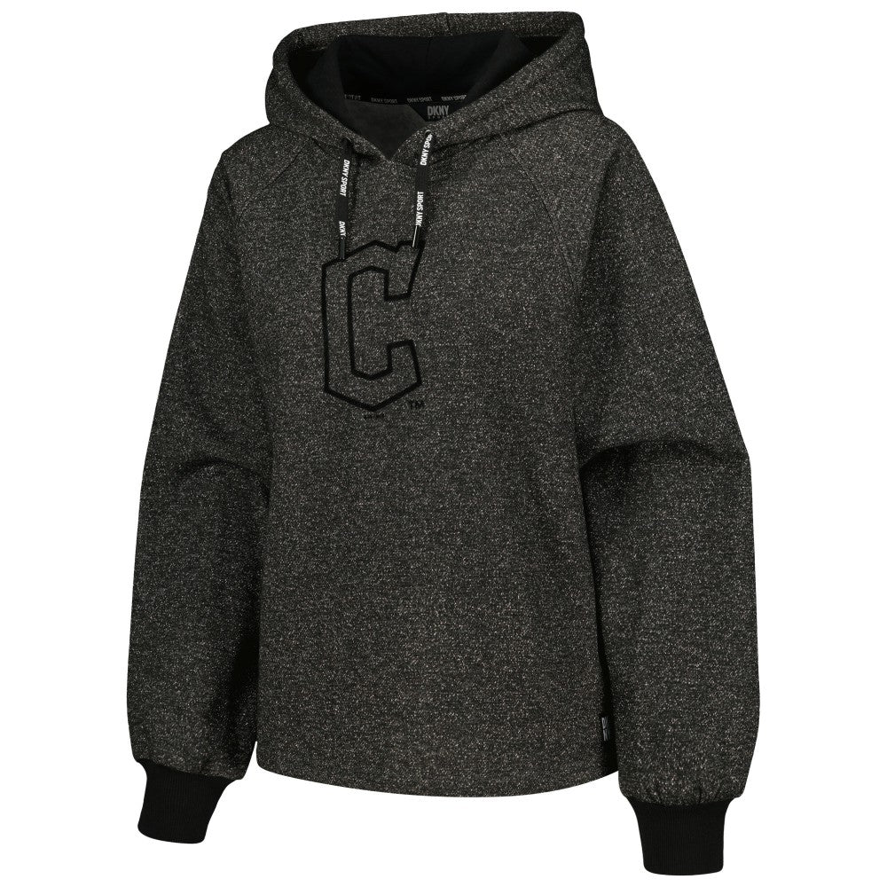 Cleveland Guardians DKNY Sport Women's Debbie Dolman Raglan Pullover Hoodie - MLB Hoodies