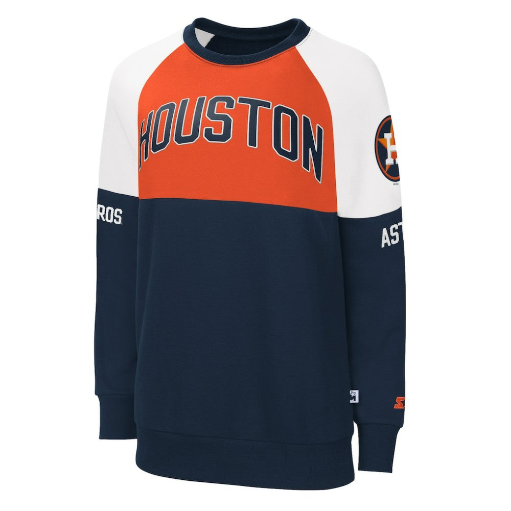 Houston Astros Starter Women's Baseline Raglan Pullover Sweatshirt - MLB Pullover
