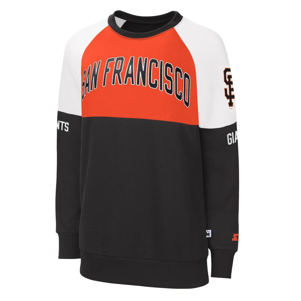 San Francisco Giants Starter Women's Baseline Raglan Pullover Sweatshirt - MLB Pullover