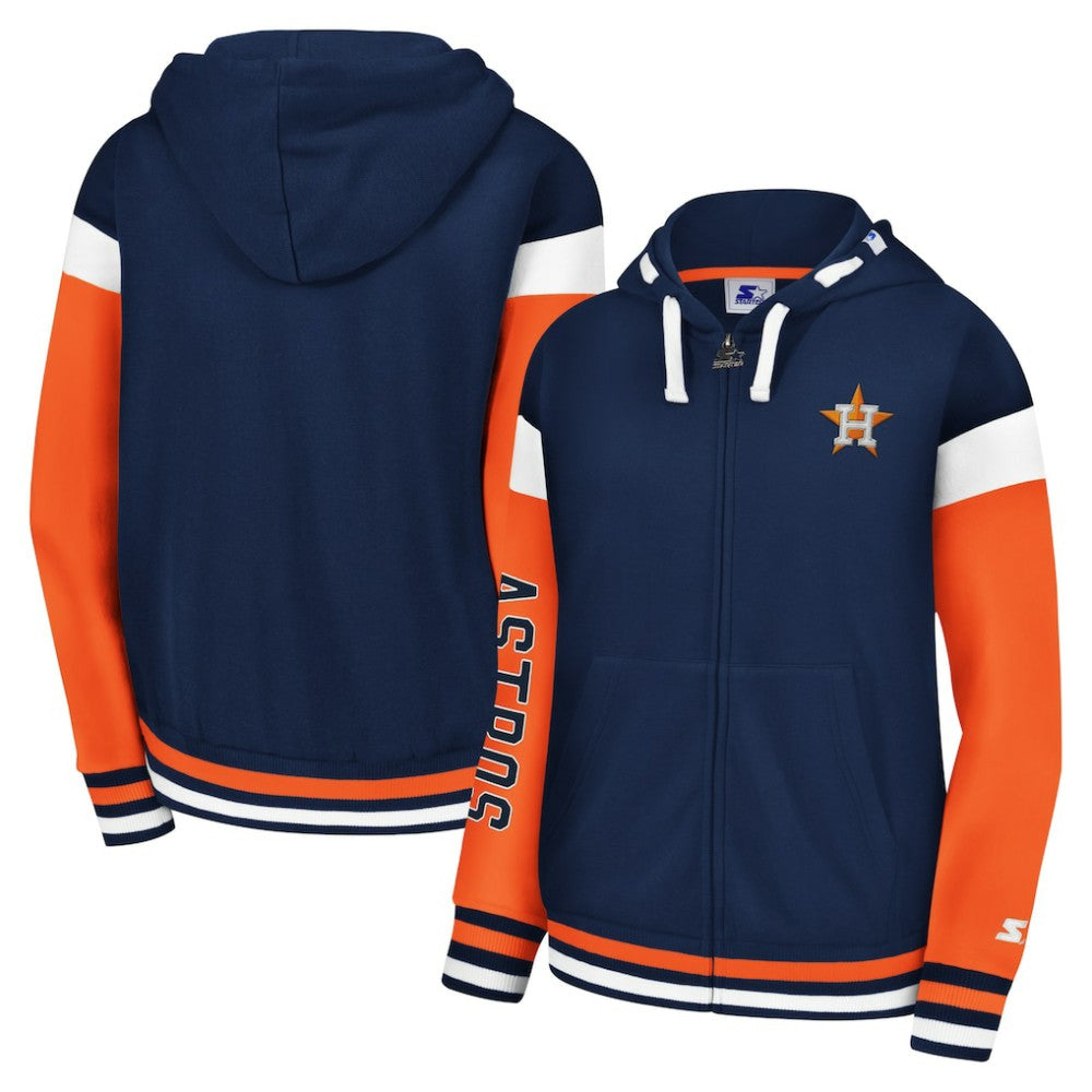 Houston Astros Starter Women's Homestretch Full-Zip Hoodie - MLB Hoodies