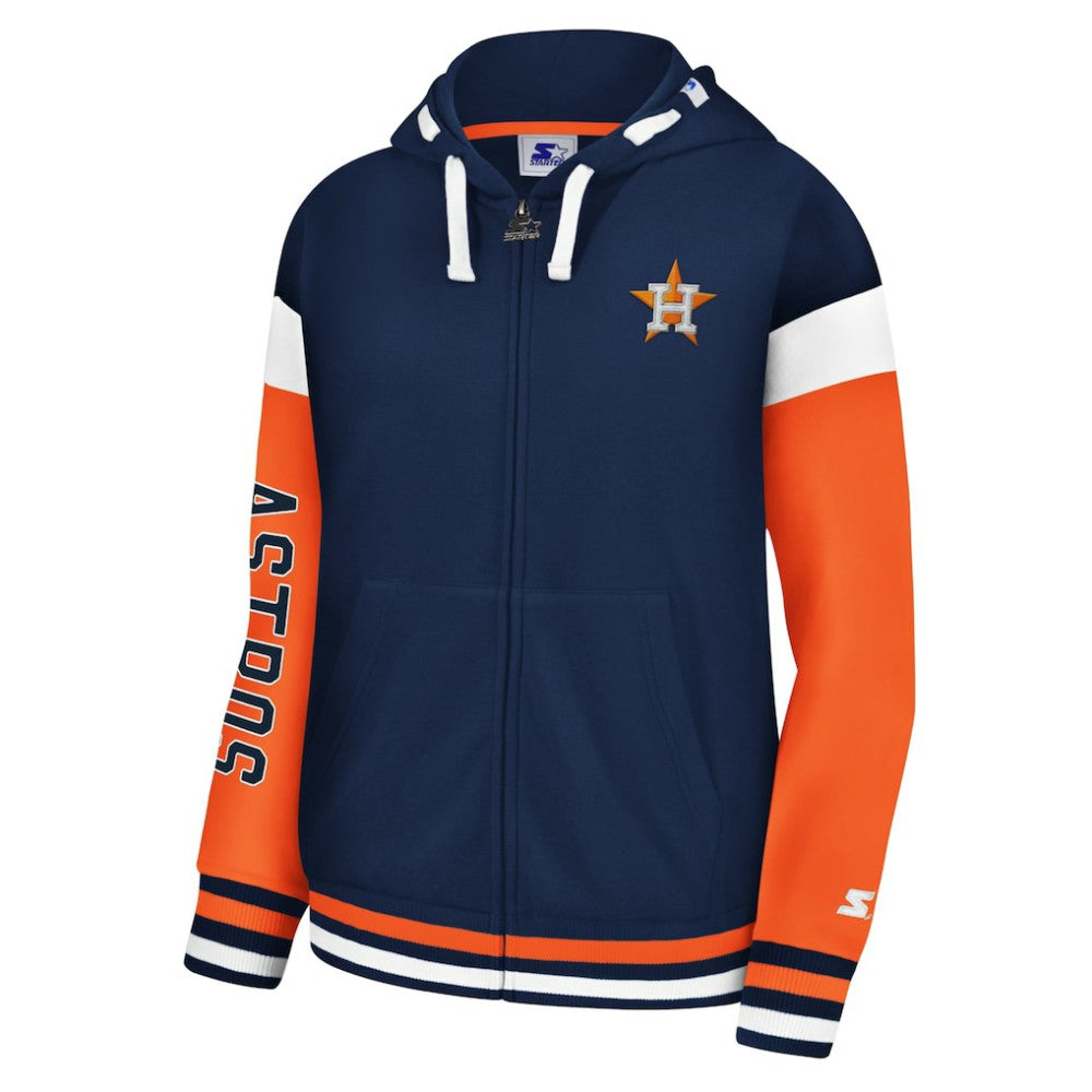 Houston Astros Starter Women's Homestretch Full-Zip Hoodie - MLB Hoodies