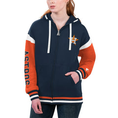 Houston Astros Starter Women's Homestretch Full-Zip Hoodie - MLB Hoodies