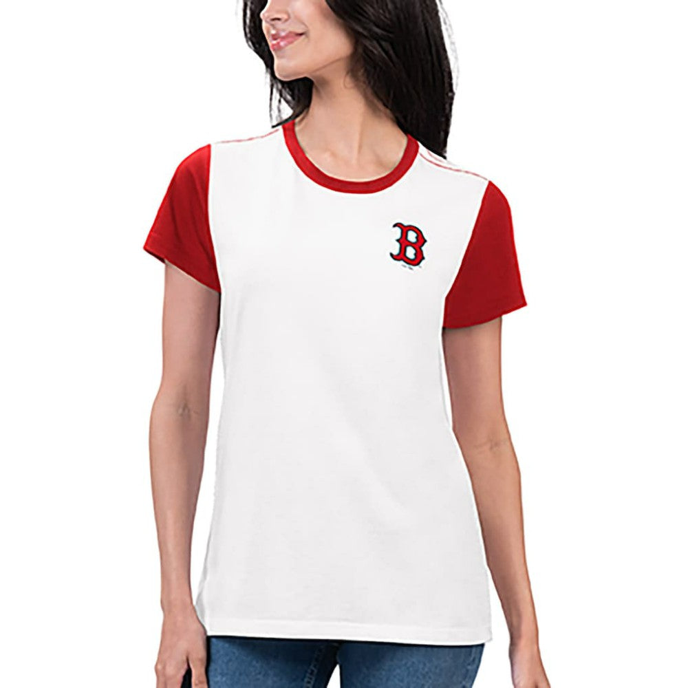 Boston Red Sox G-III 4Her by Carl Banks Women's Illustration Ringer T-Shirt - MLB T-shirts