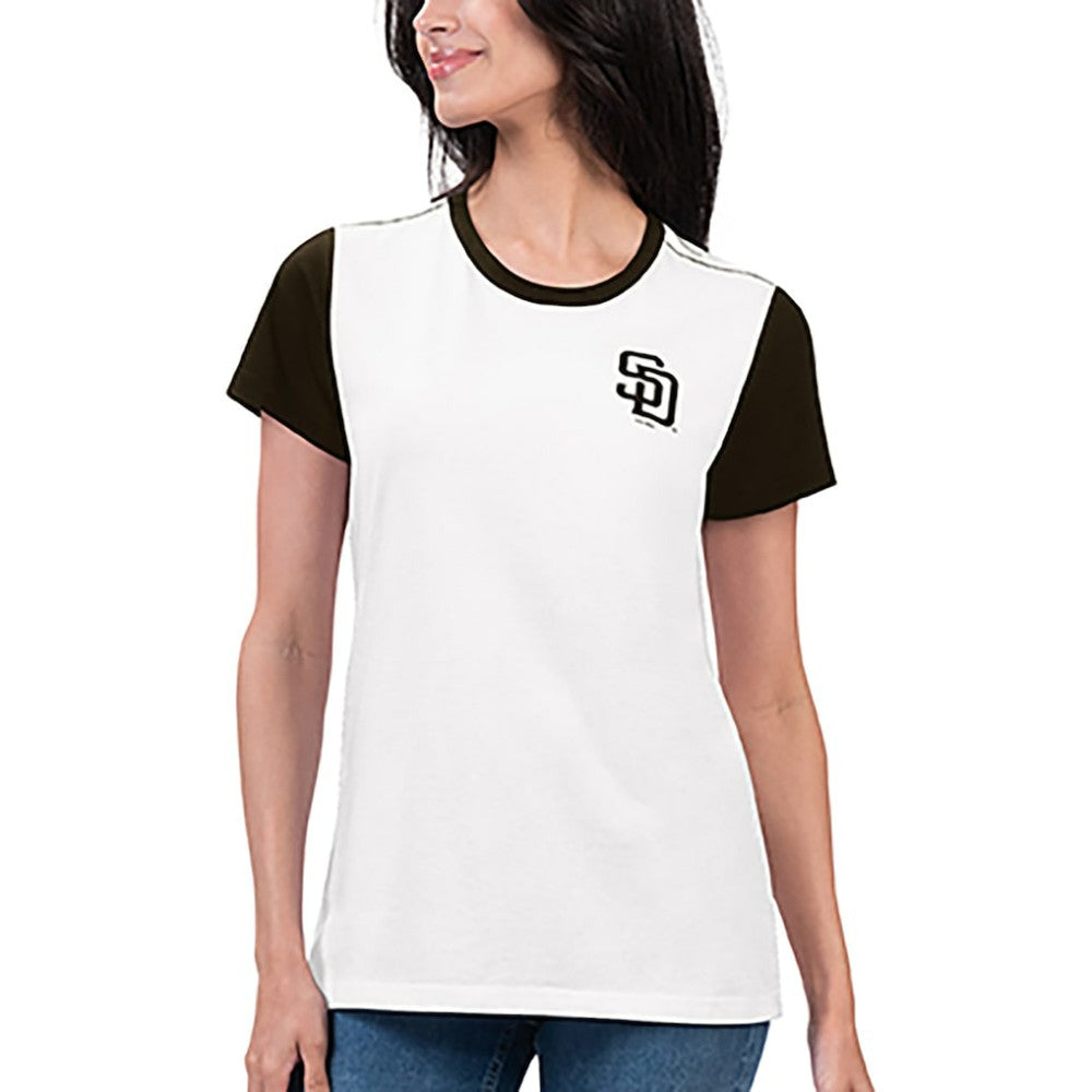 San Diego Padres G-III 4Her by Carl Banks Women's Illustration Ringer T-Shirt - MLB T-shirts