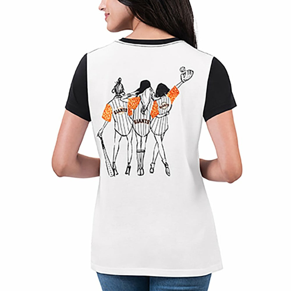San Francisco Giants G-III 4Her by Carl Banks Women's Illustration Ringer T-Shirt - MLB T-shirts