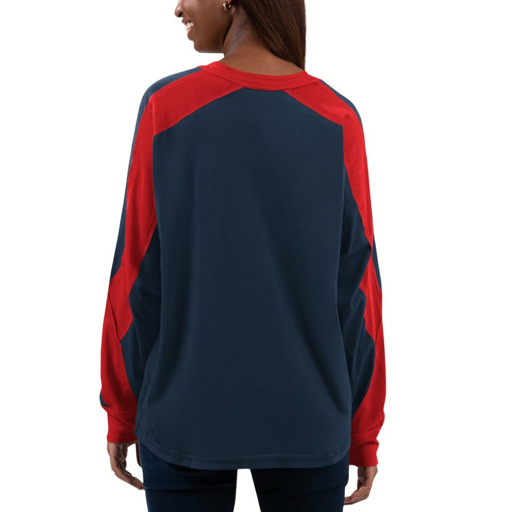 Boston Red Sox G-III 4Her by Carl Banks Women's Smash Raglan Long Sleeve T-Shirt - MLB T-shirts