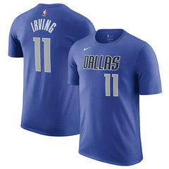 Blue Kyrie Irving Dallas Mavericks Icon Name & Number T-Shirt sale | NBA